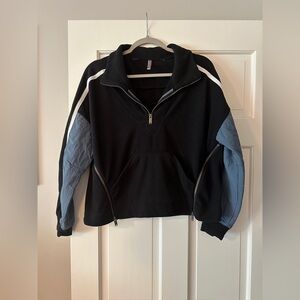 FP Movement by Free People Cropped Fleece 1/4 Zip Pullover